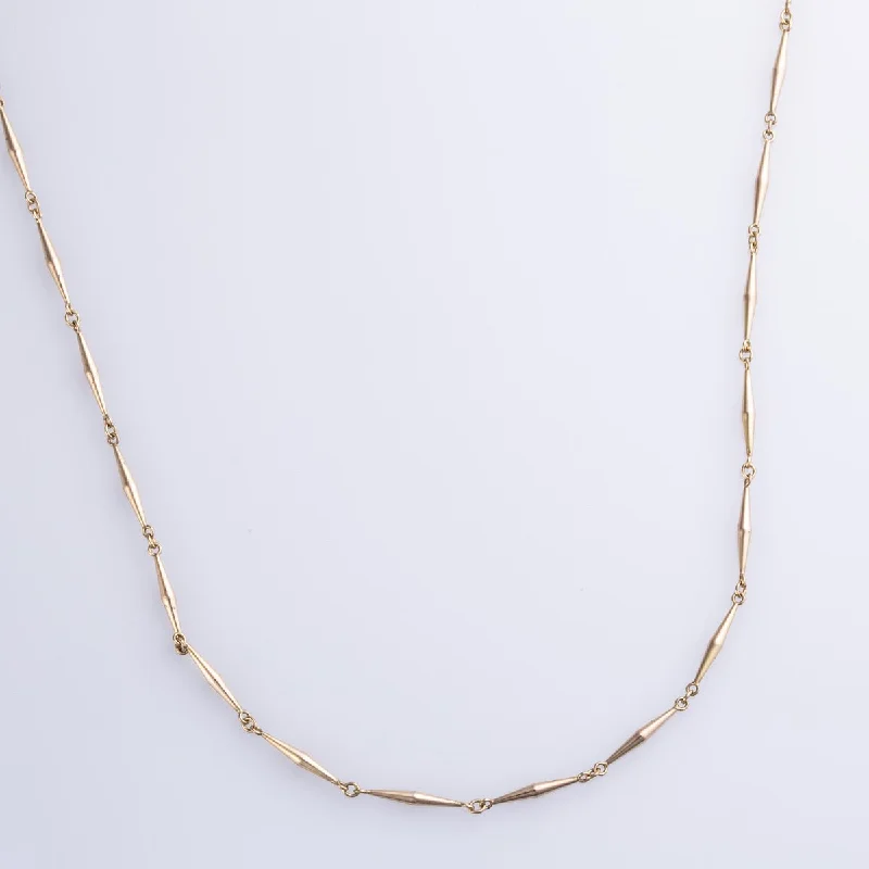 hand-stamped coordinates bracelet 10k Yellow Gold Chain | 16" |