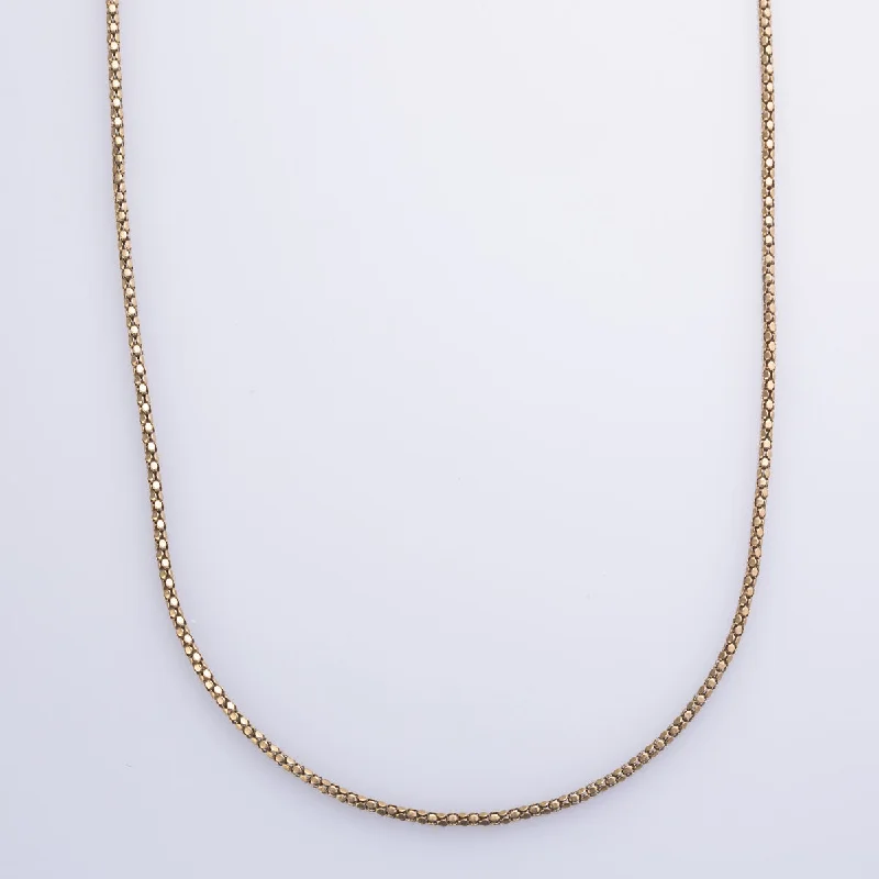 sterling silver braided ring 10k Yellow Gold Chain | 18" |