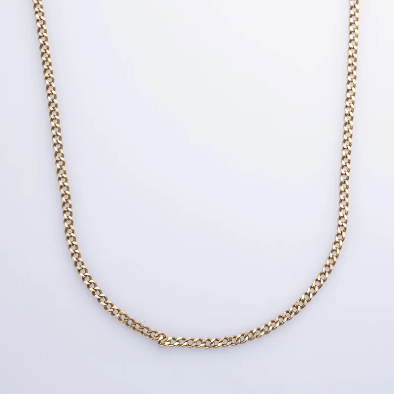 celestial sun and moon pendant 10k Yellow Gold Curb Chain | 23" |