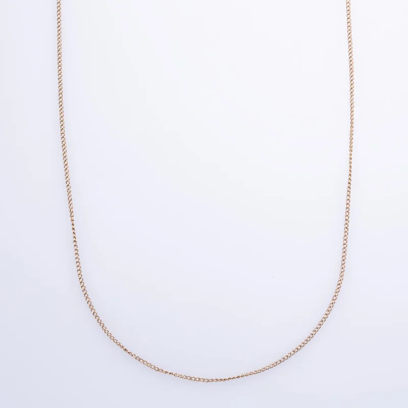 hexagon-shaped engagement ring unique 10k Yellow Gold Curb Chain | 17" |