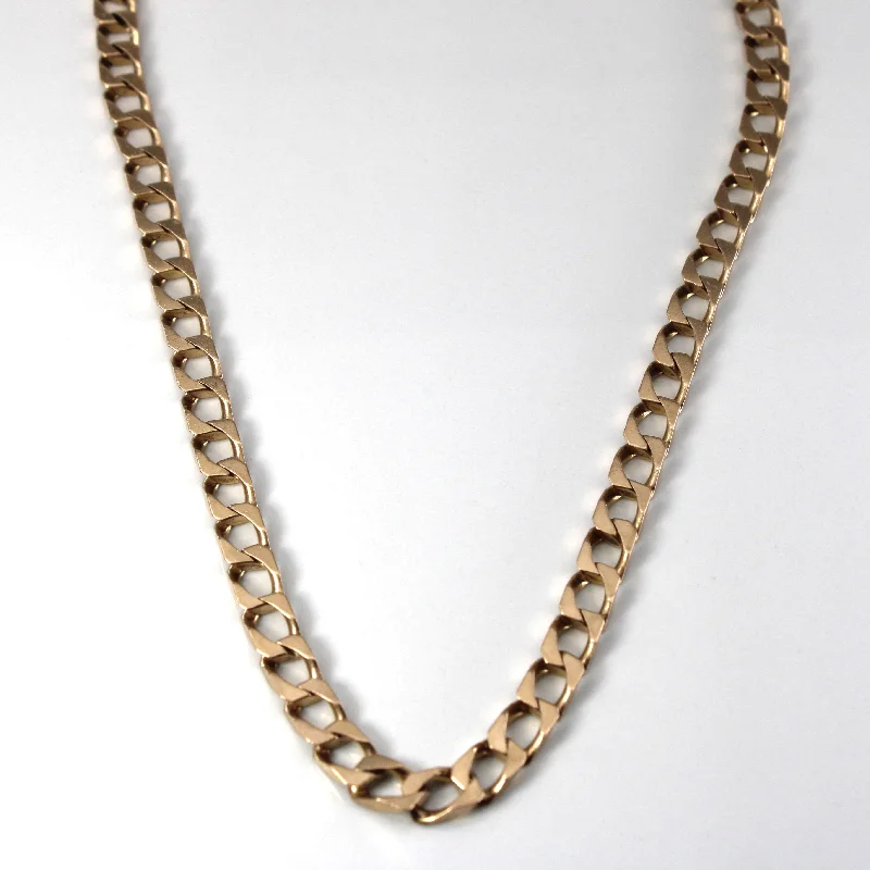 celestial zodiac sign necklace 10k Yellow Gold Curb Link Chain | 14"|