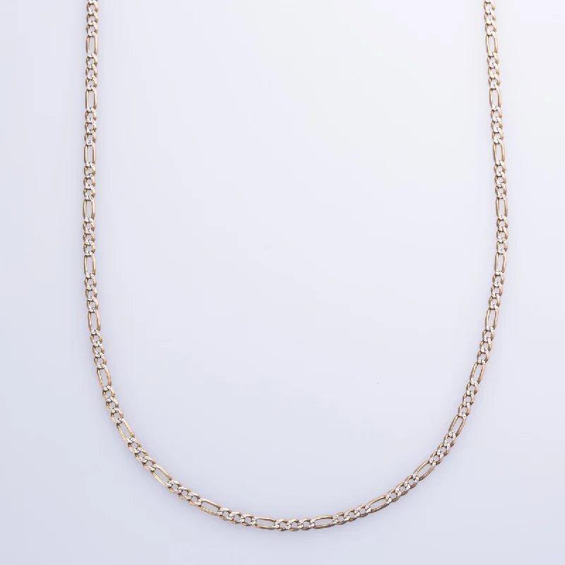 dainty beaded stretch bracelet 10k Yellow Gold Figaro Chain | 24" |