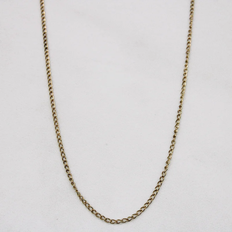 minimal gold ring stack 10k Yellow Gold Necklace | 18" |