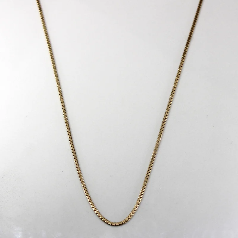 handcrafted gemstone drop earrings 10k Yellow Gold Serpentine Chain | 20"|