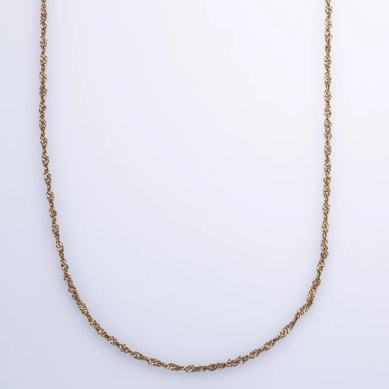 white opal engagement ring 10k Yellow Gold Singapore Chain | 18" |