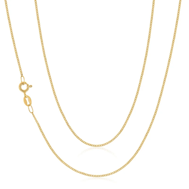 hammered copper wedding band 9ct Yellow Gold 50cm Diamond Cut Curb Chain