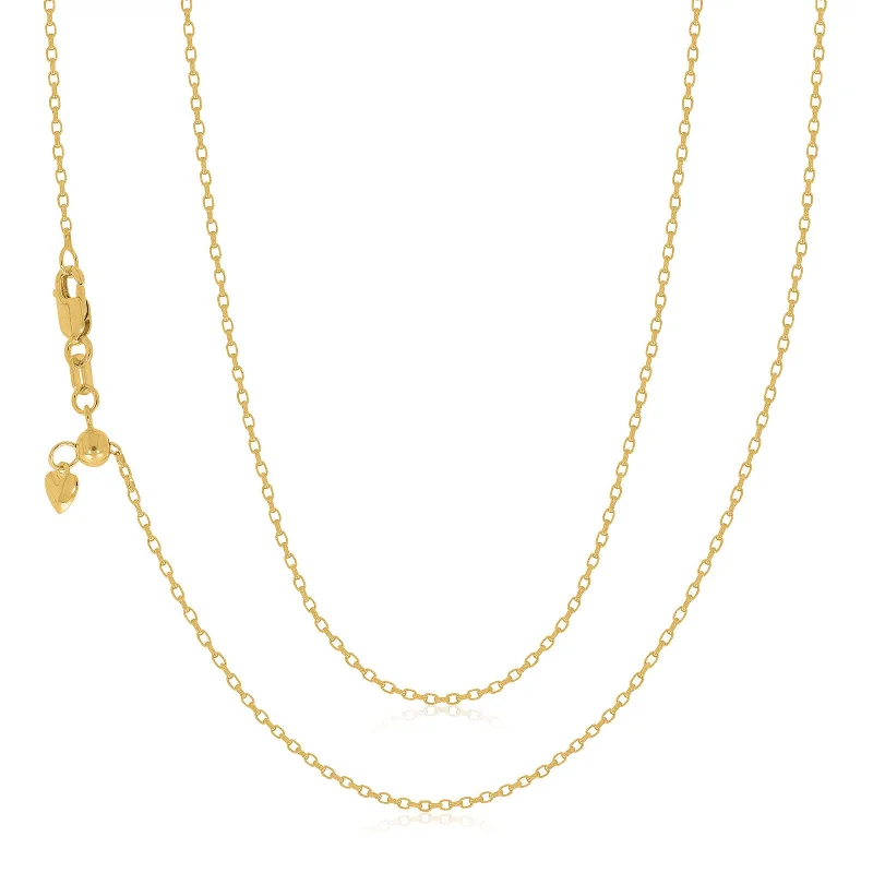 celestial moon and star bracelet 9ct Yellow Gold 50-55cm Adjustable Belcher Chain