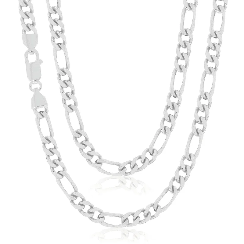 dainty gold chain ring Sterling Silver 55cm Figaro Chain