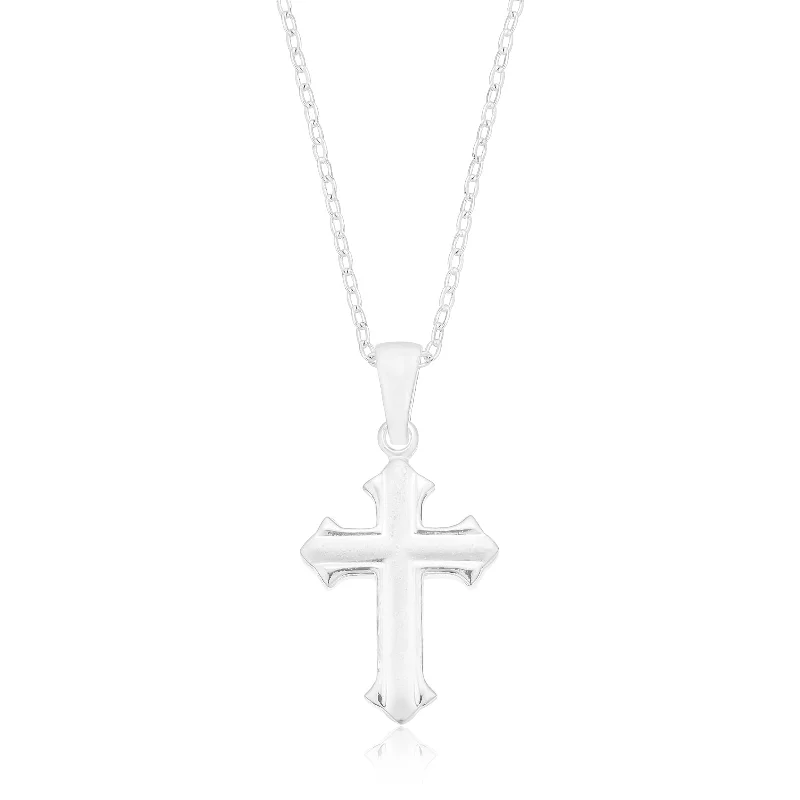 custom zodiac sign ring Sterling Silver 15x25mm Polished Cross Pendant