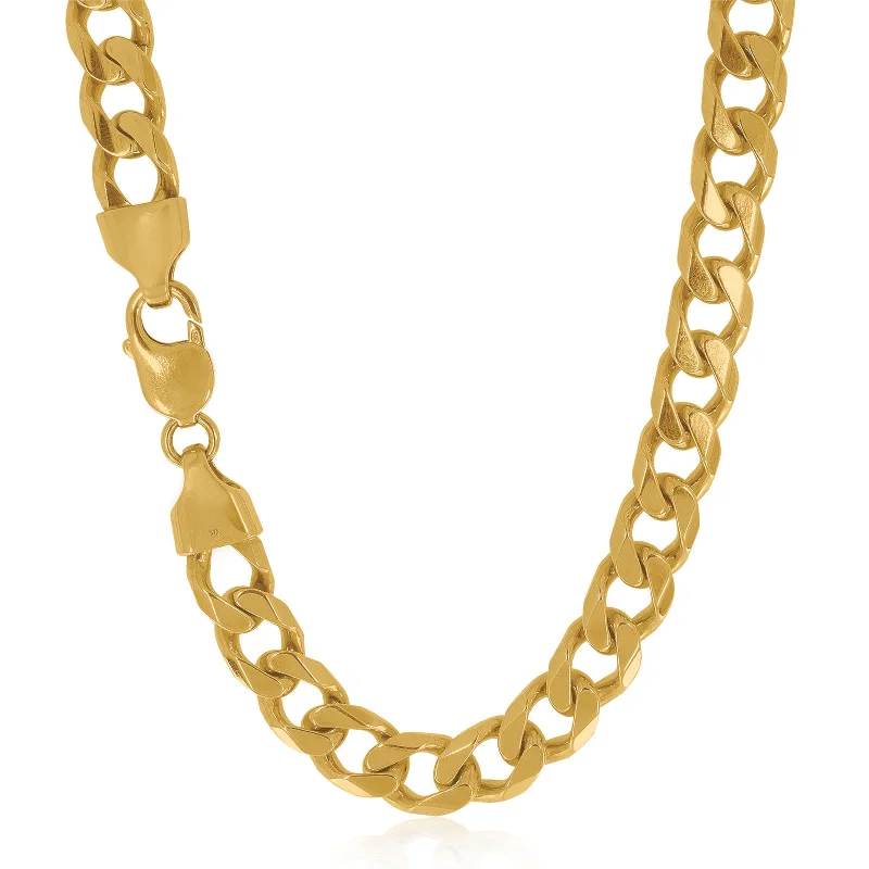 black pearl earrings classic 9ct Yellow Gold 55cm Curb Chain