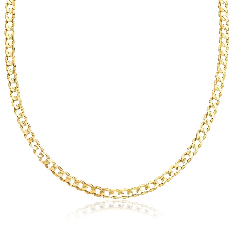 black and gold wedding band 9ct Yellow Gold 50cm Curb Chain