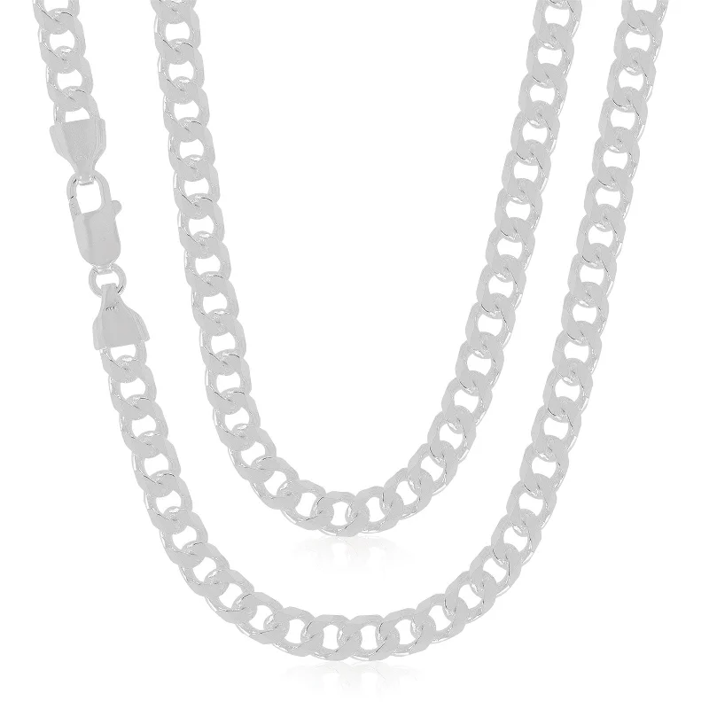 gemstone infinity bracelet Sterling Silver 60cm Curb Chain