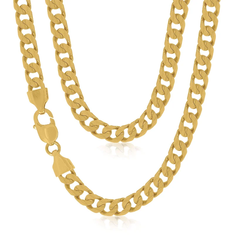 bold chunky cocktail ring 9ct Yellow Gold 55cm Curb Chain