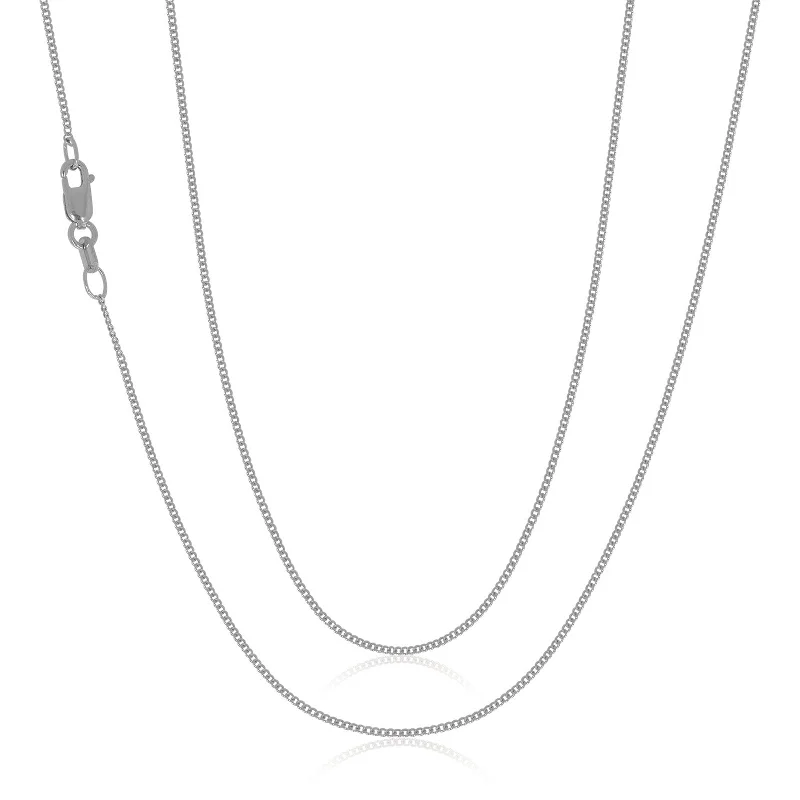 rose gold snake chain bracelet 9ct White Gold 50cm Curb Chain