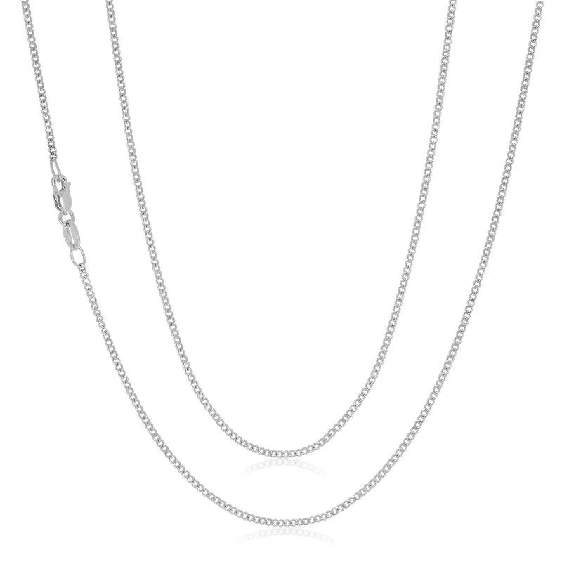 real jade jadeite bangle 9ct White Gold 55cm Curb Chain