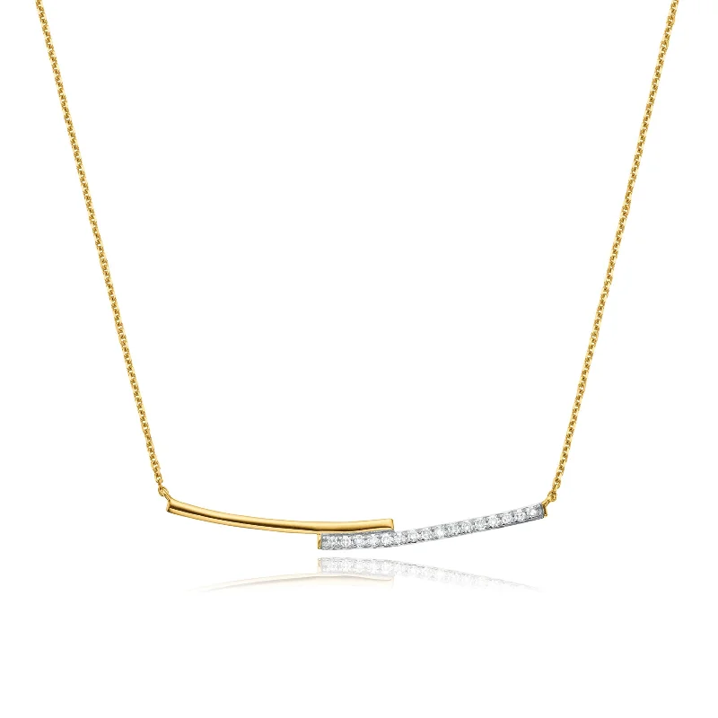 delicate pearl bracelet 9ct Yellow Gold Round Brilliant Cut with 0.08 CARAT tw of  Diamond Necklace