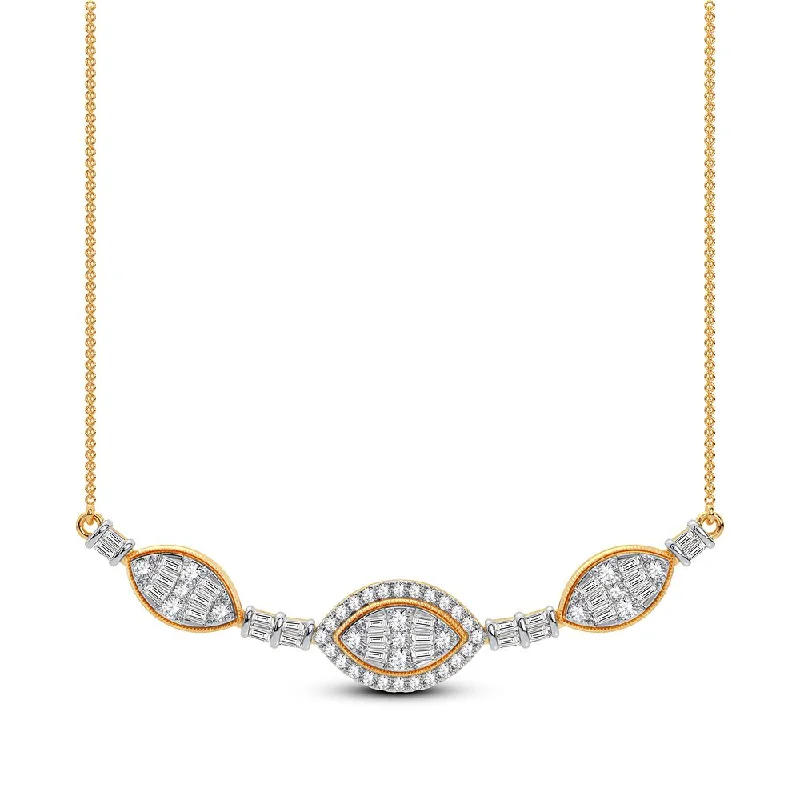 14K 0.90CT Diamond Necklace