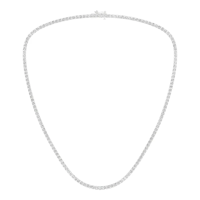 14K 10.00CT Certified Lab Grown Diamond Necklace ( IGI Certified )