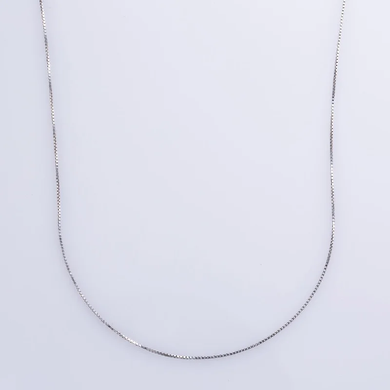 simple gold stacking rings 14k White Gold Chain | 18" |