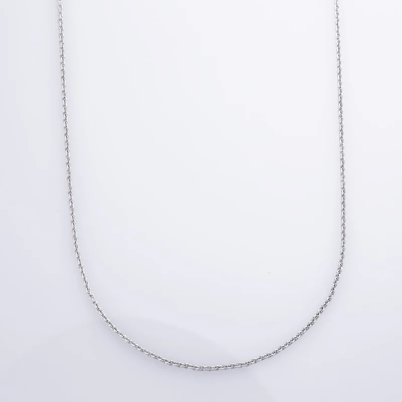handmade gold nugget ring 14k White Gold Rolo Chain | 18" |