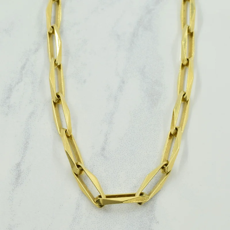 infinity necklace with birthstones 14k Yellow Gold Anchor Chain | 15.5" |