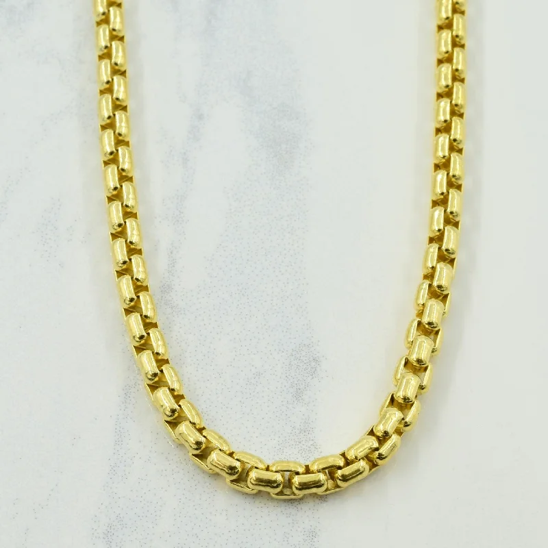 cubic zirconia tennis necklace 14k Yellow Gold Box Chain | 23.75" |