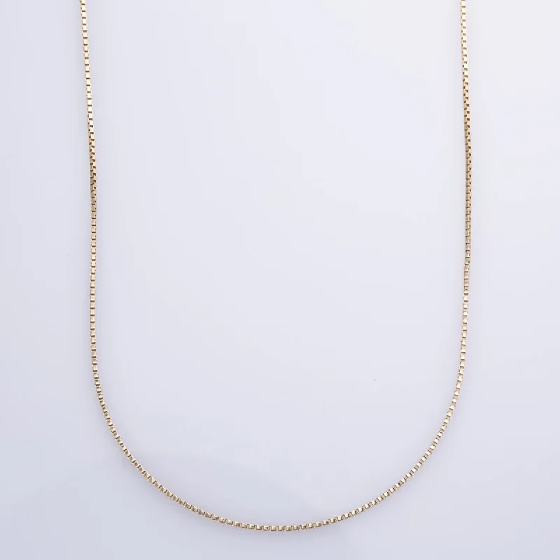 dainty snake ring gold 14k Yellow Gold Box Chain | 26" |
