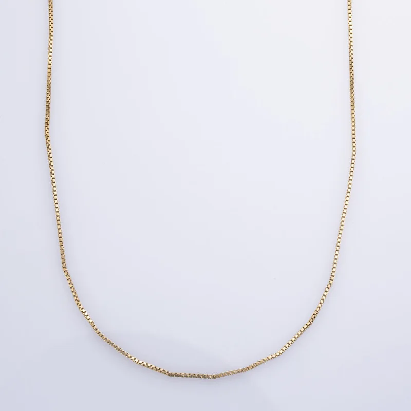 vintage filigree locket necklace 14k Yellow Gold Box Chain | 16" |