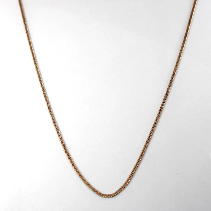 real turquoise drop earrings 14k Yellow Gold Cable Chain | 20"|
