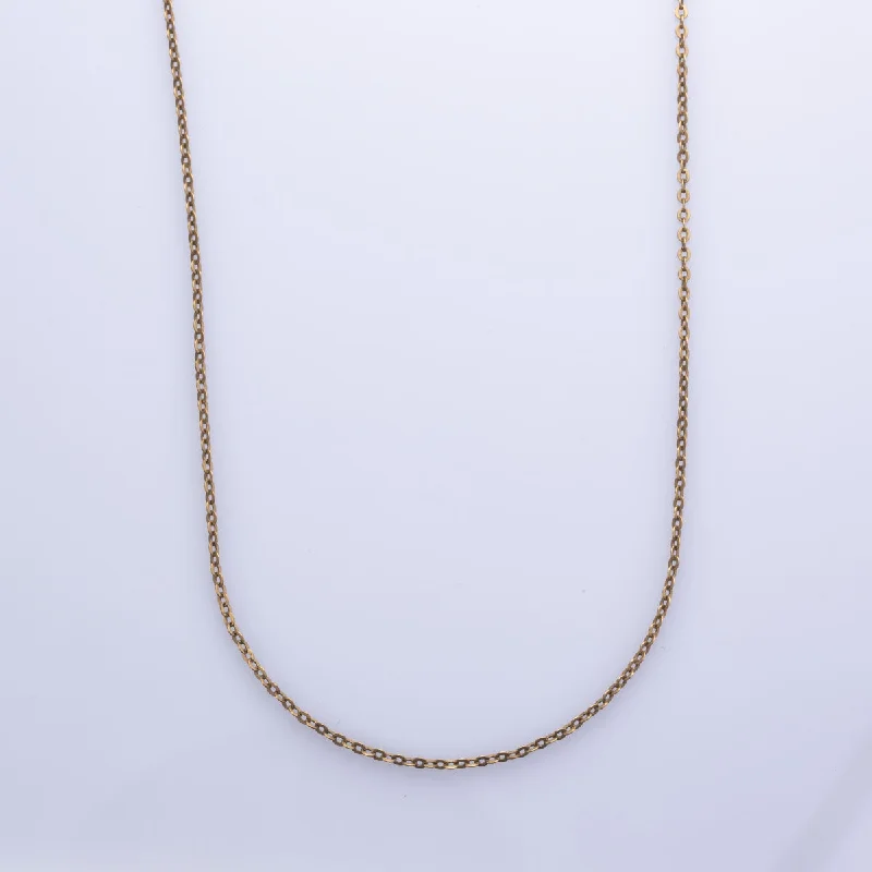 infinity knot wedding band 14k Yellow Gold Rolo Chain | 19" |