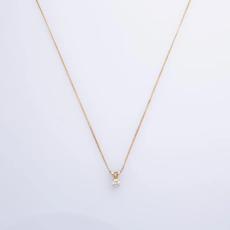 oval cut engagement ring platinum 14k Yellow Gold Diamond Necklace | 18" |
