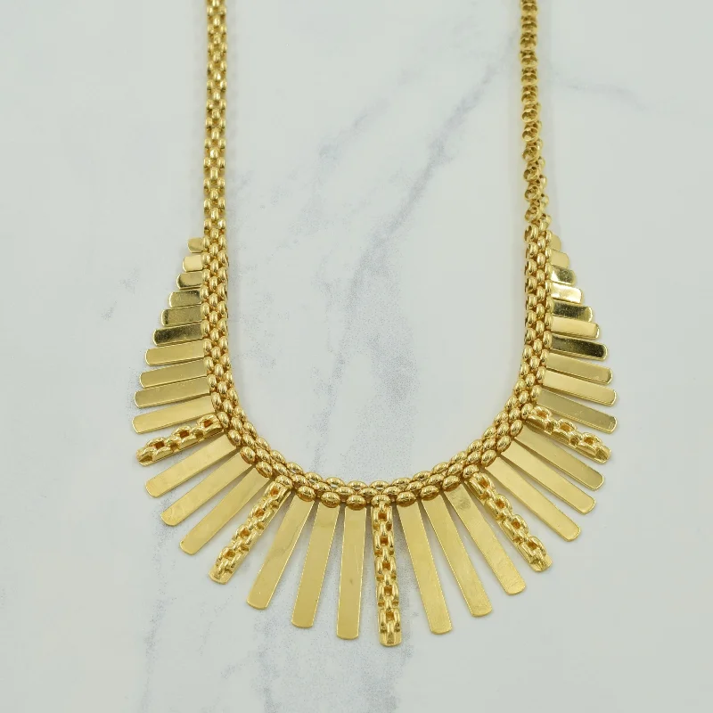 thin gold wedding band women 14k Yellow Gold Necklace | 15" |