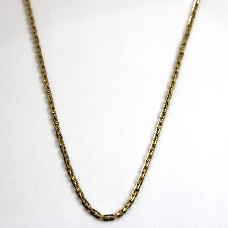luxury emerald ring platinum 14k Yellow Gold Rolo Link Long Chain | 27"|