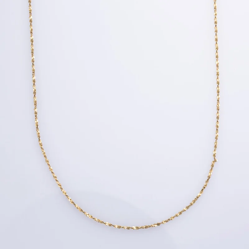 real diamond eternity band 14k Yellow Gold Rope Chain | 18" |