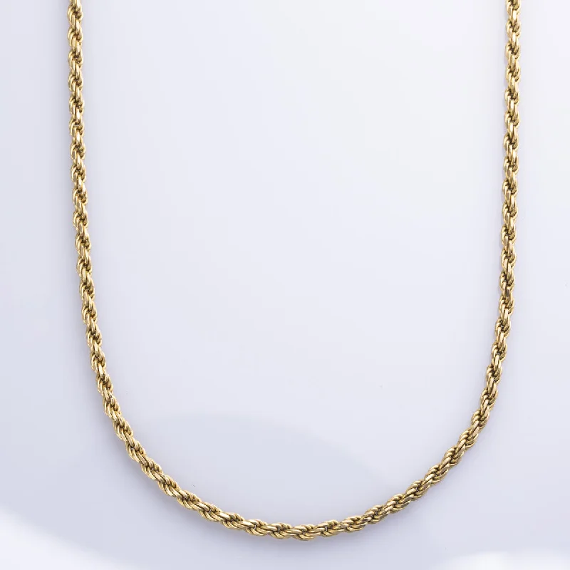 vintage pearl cluster earrings 14k Yellow Gold Rope Chain | 18" |