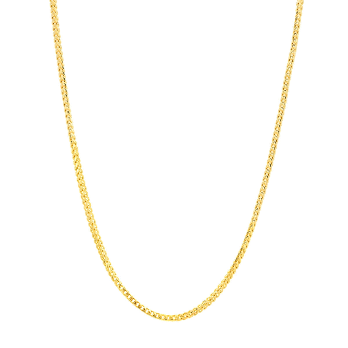 14K Yellow Gold Round Franco Chain