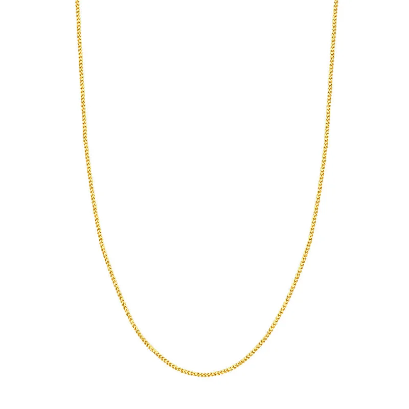 14K Yellow Gold Round Franco Chain