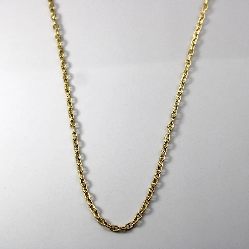 celestial star ring gold 18k Yellow Gold Anchor Chain | 18"|