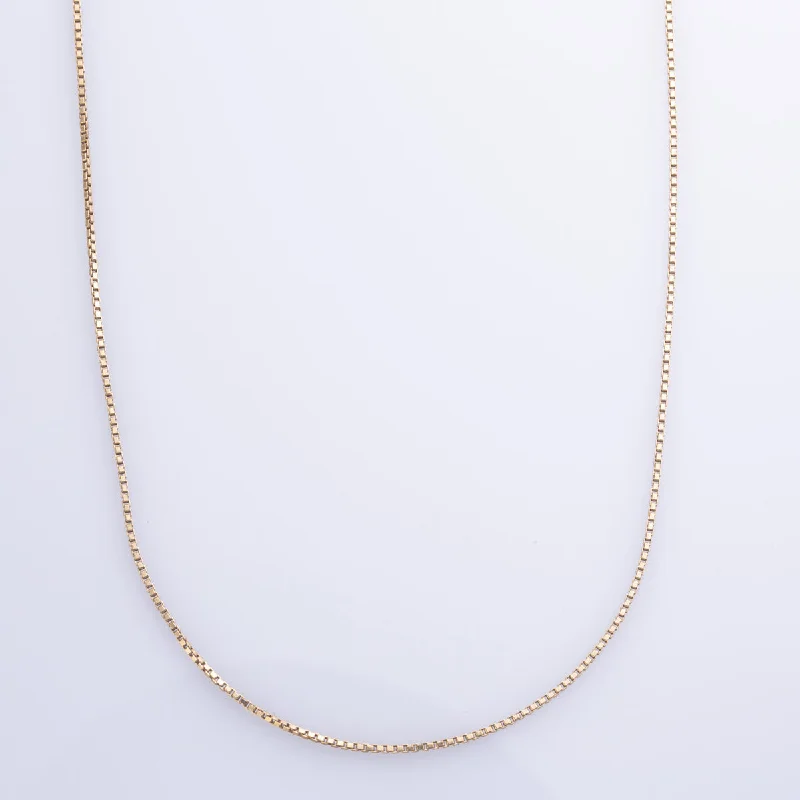 vintage cameo brooch jewelry 18k Yellow Gold Box Chain | 16" |