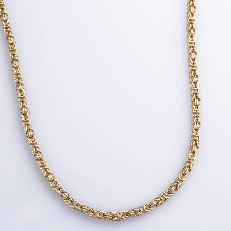 wide gold cuff bracelet 18k Yellow Gold Chain | 28" |