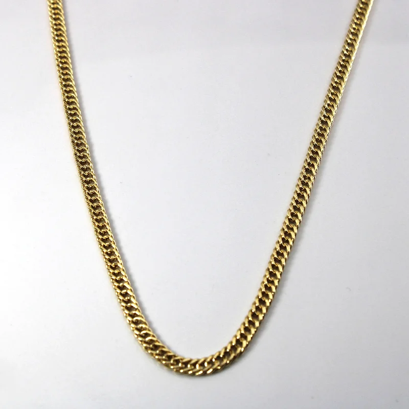 layered gold coin pendant necklace 18k Yellow Gold Cuban Link Chain | 25"|