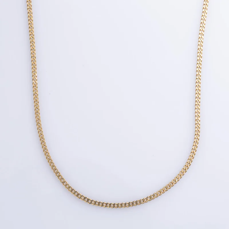 simple turquoise stud earrings 18k Yellow Gold Curb Chain | 20" |