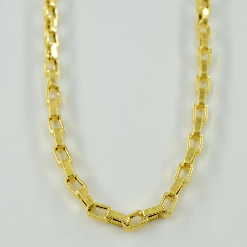 titanium spinner ring anxiety relief 18k Yellow Gold Biker Chain | 22.5" |