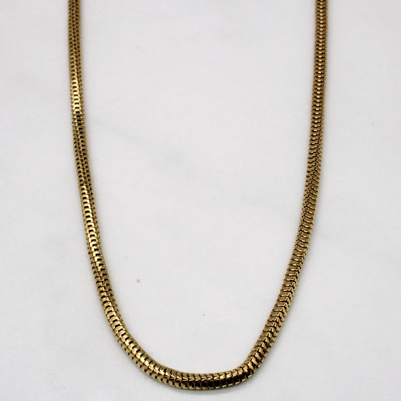 white topaz stacking rings 18k Yellow Gold Necklace | 24" |