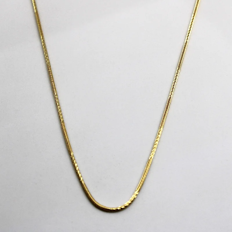 minimalist gold bracelet thin 18k Yellow Gold Snake Chain | 18"|