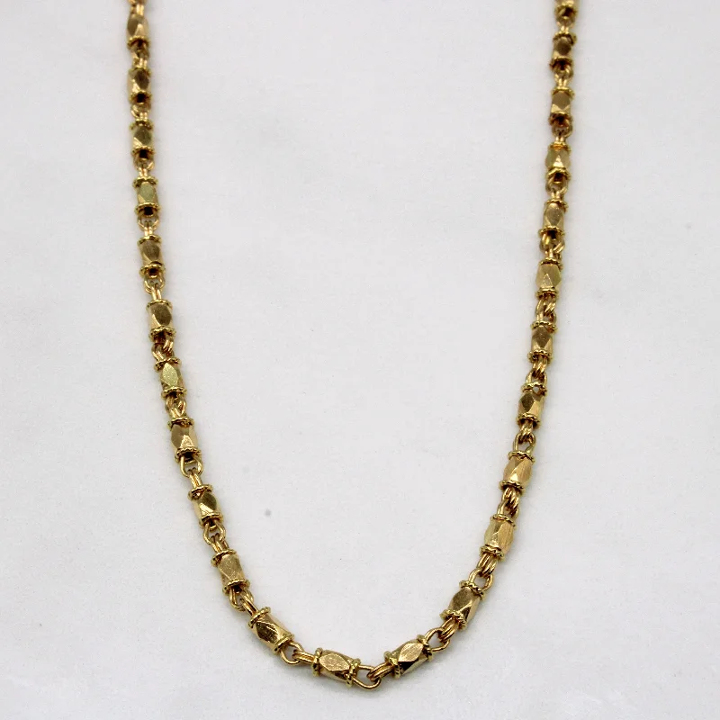 dainty gemstone drop earrings 18k Yellow Gold Unique Link Necklace | 26" |