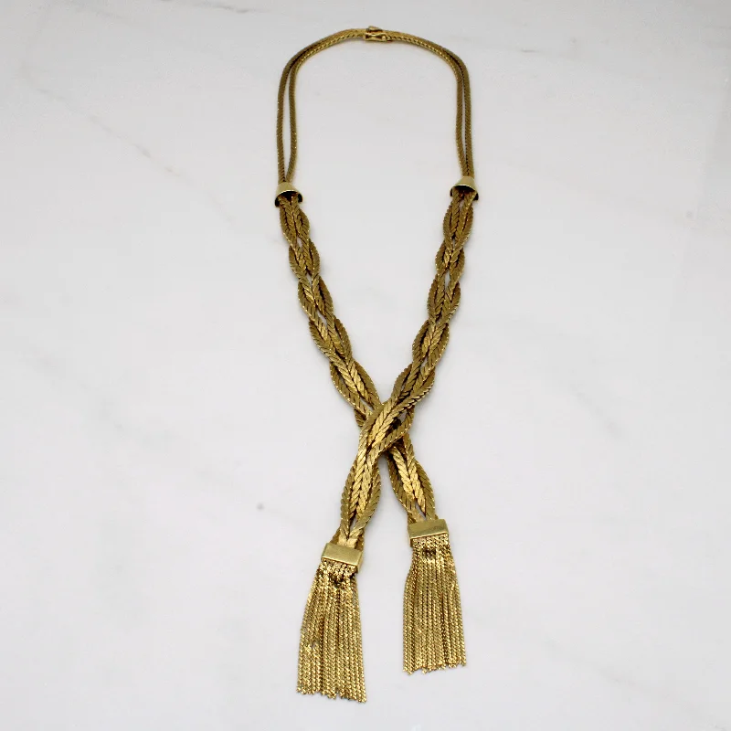 silver dragon claw ring 18k Yellow Gold Woven Necklace | 17" |