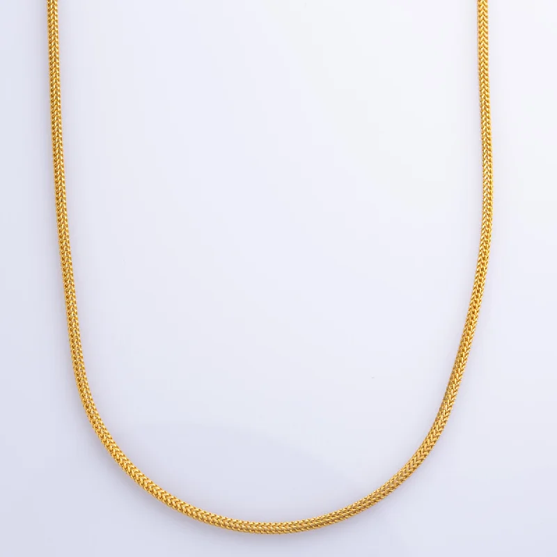 infinity heart necklace personalized 22k Yellow Gold Wheat Chain | 24" |