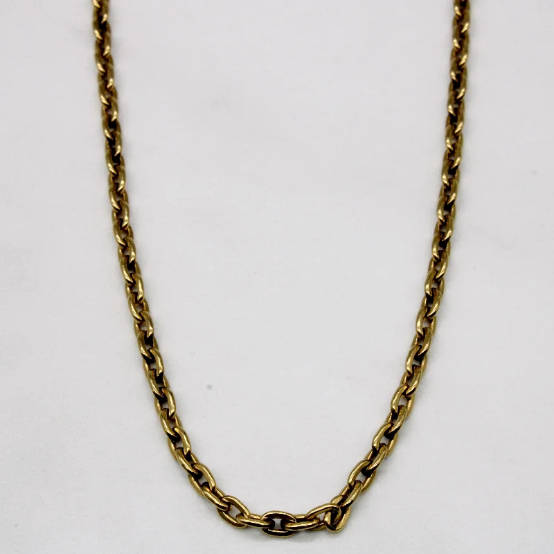 unique zodiac constellation necklace 8k Yellow Gold Cable Chain | 18" |