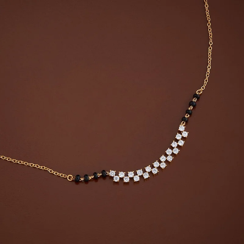 minimalist rose gold stacking rings 92.5 Silver Mangalsutra 156287